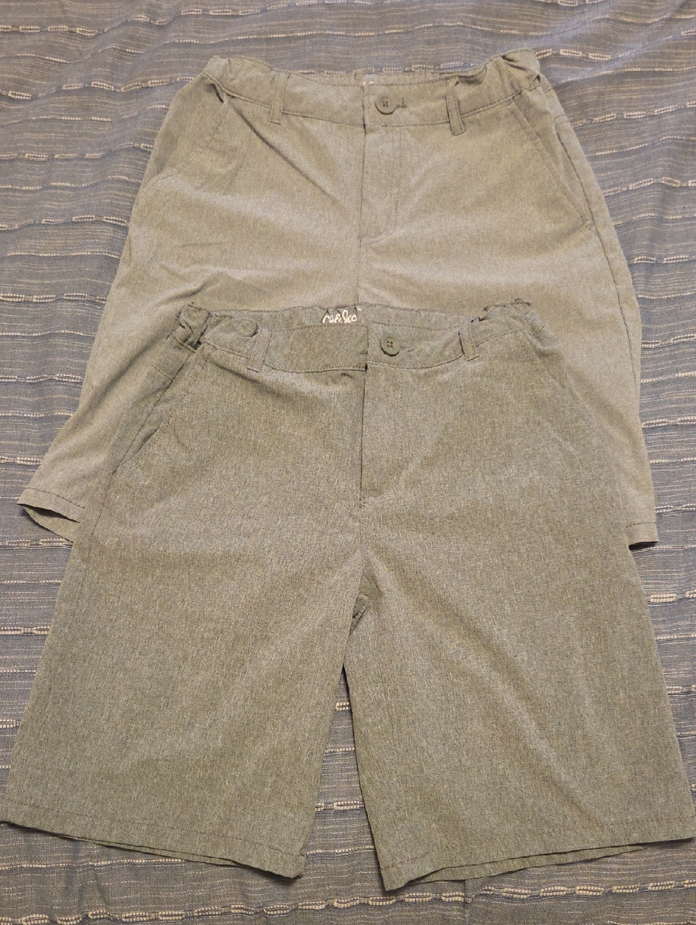 Two Pair Cat & Jack Boys Shorts, Gray, Size 14